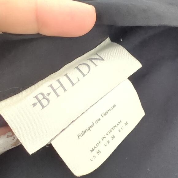 BHLDN Anthropologie UO Womens Robe Medium Black Belt Viscose Silky Nightgown - Picture 10 of 11